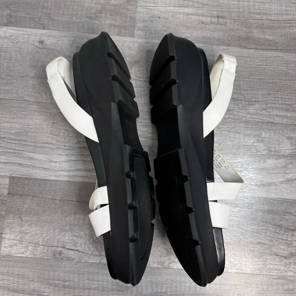 Naturalizer Jubalee Sport Sandals Chucky Black White Size 9 1/2